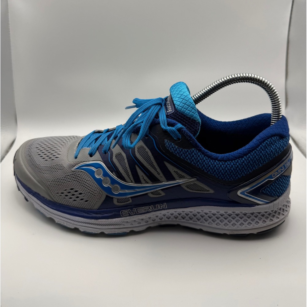 Saucony Omni 16 Running Shoes Womens Size 10 Blue Grey Good S10370-1 Stability